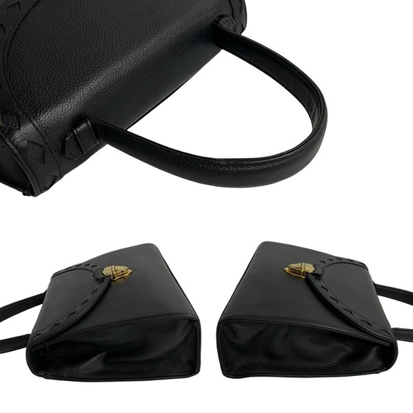 Yves Saint Laurent YSL Cutout Leather 2way Mini Bag Black - Picture 6 of 11